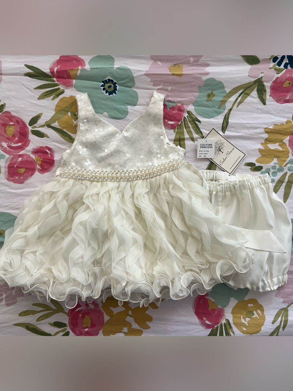 White Ruffled Dress